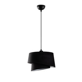 Opviq Stage - 14701 Lámpara de araña negra con cuerpo de metal